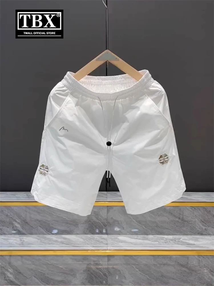 

High-End Men's Casual orts Qui Dry Sport Five-Quarter Length Outdoor Wearable Summer Thin Polyester Fiber Straight Leg