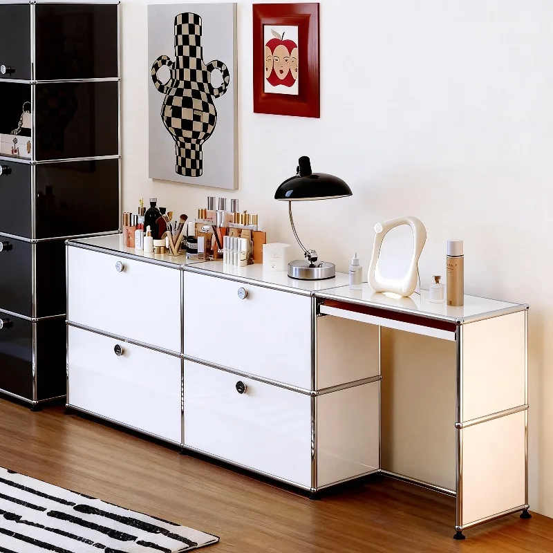 

Makeup table module stainless steel antique bedroom storage dresser