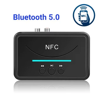 Bezprzewodowy adapter audio Bluetooth V5.0 Odbiornik Bluetooth NFC RCA 3,5 mm AUX HIFI bez karty TF do wzmacniacza głośnikowego radia samochodowego