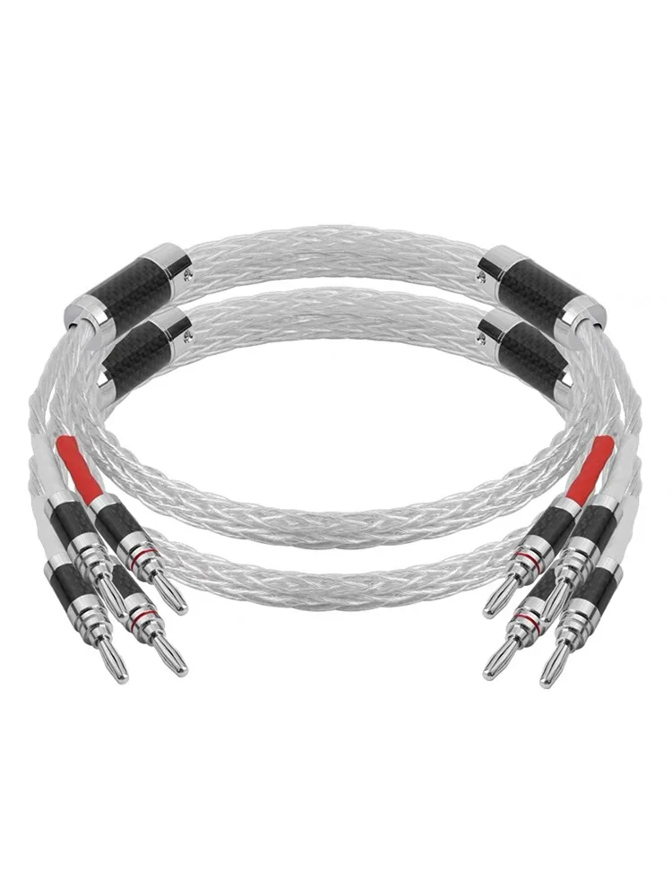 Picture 7: HiFi 8AG sterling silver speaker audio cable new 1 pair 16-core Speaker Cord Wire For Hi-fi Systems