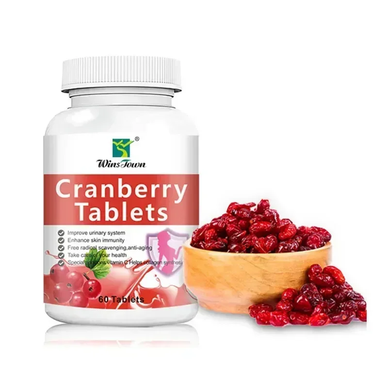 1-Flasche Cranberry-Tabletten für Schönheit, Schönheit, feuchtigkeitsspendende Darmbewegungen, die die körperliche Kraft und ergänzende Ernährung