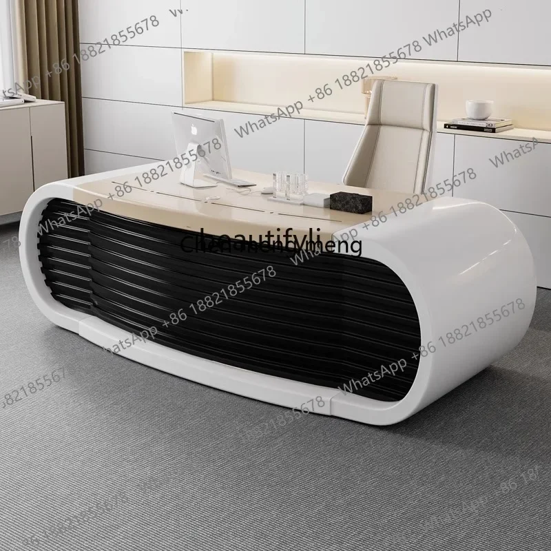 H134 Creative Technology Wind Painting Fashion Manager Supervisor President Boss Desk Office Desk Chair