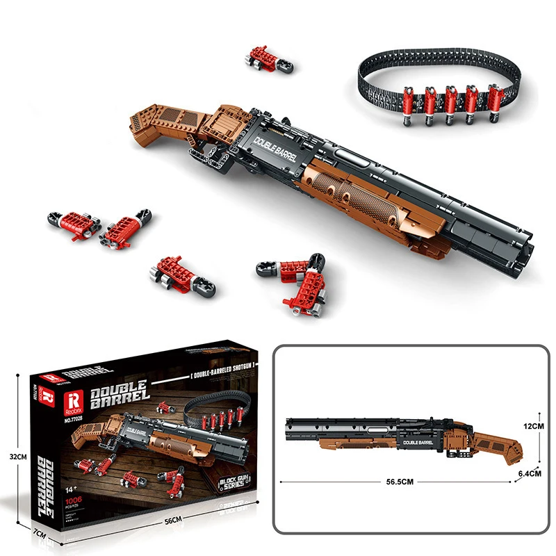 Weapon Model Series Building Blocks Toy Creative Handgun AWM M416 AK47 Construction Set  Birthday Gifts Toys Gifts