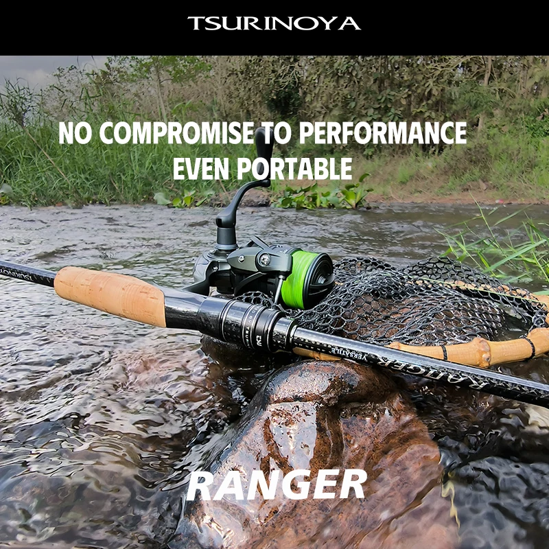 TSURINOYA Travel Fishing Rod RANGER 2.08m 2.09m 2.21m L-ML、ML-M FUJI A Guide Fast Action Portable Spinning Casting Bass Rod