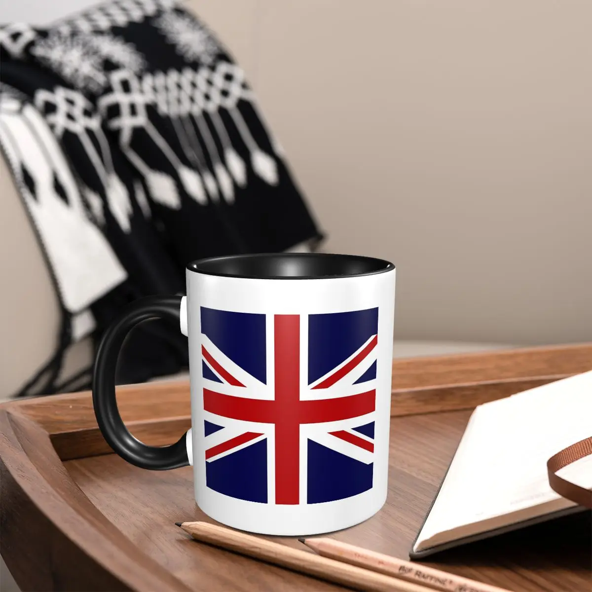 

Union Jack Flag Of The UK Mug Funny Ceramic Coffee Cups Tea Mugs Milk Cup Drinkware Gifts for Woman Man