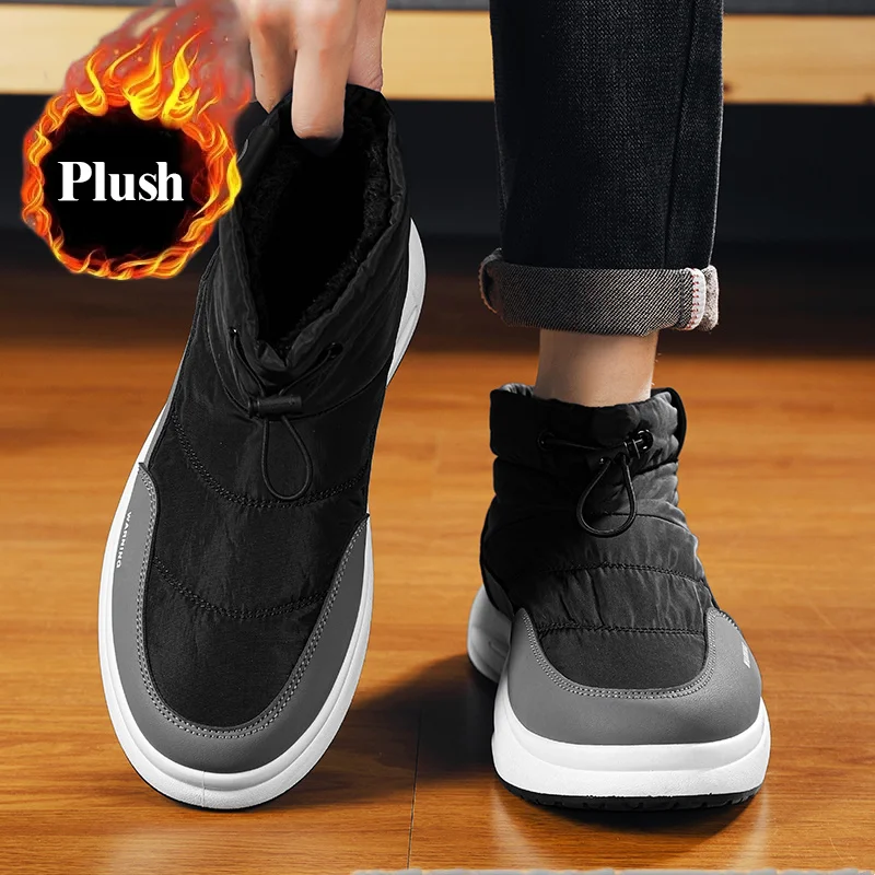 

Новые зимние ботинки — отдых на свежем воздухе, на подкладке из искусственного меха, на толстой подошве, увеличивающие рост, теплые, нескользящие, эластичные, до середины икры