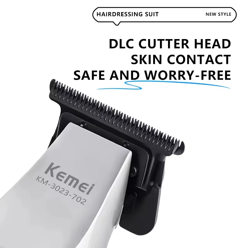 Kemei Hair Trimmer Professional Hair Clipper Electric Haircut Machine Rechargeable Hair Clipper 0MM Trimmer for Men KM-3023-702 - view 3