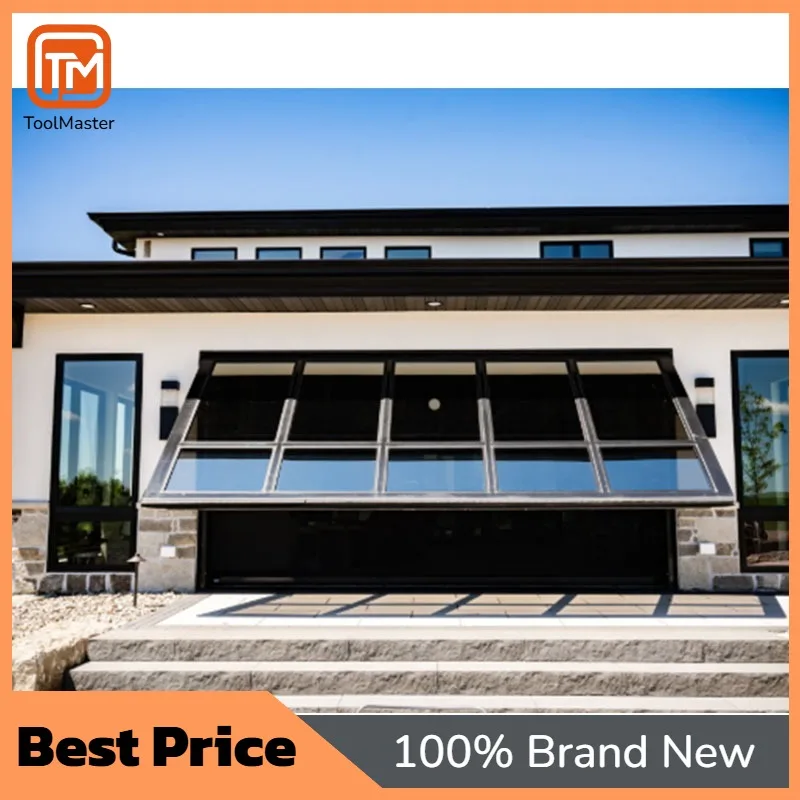 【Hot Sale】Customized Modern One Piece Whole Plate Insulated Overhead Aluminum Alloy Finish Foldable Garage Door Motor Customized