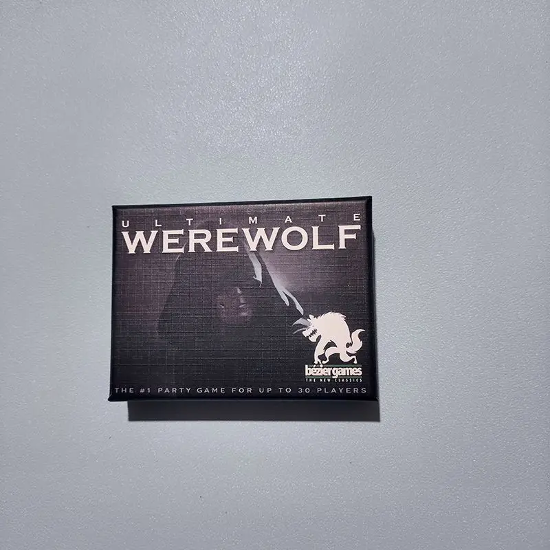 Ninja Werewolf Card Game English Version - Portable Travel Size Werewolf Party Board Game, Fun Card Game for Adults & Kids