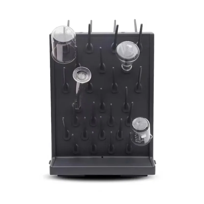 pp-wall-mounted-acid-resistance-drying-rack-single-side-pegboard-drain-tray-for-test-tubes-beakers-laboratory-modern-design