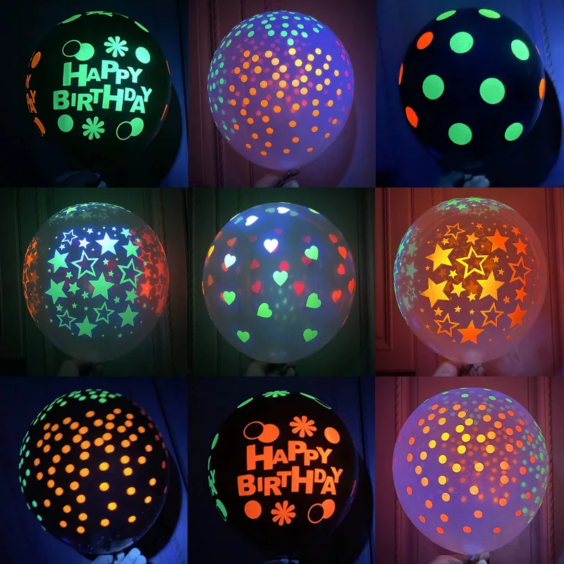 

Wholesale 2.8g Transparent Fluorescent Balloon Wave Dot Balloon Candy Color Polka Dot Wedding Party Decoration Balloon