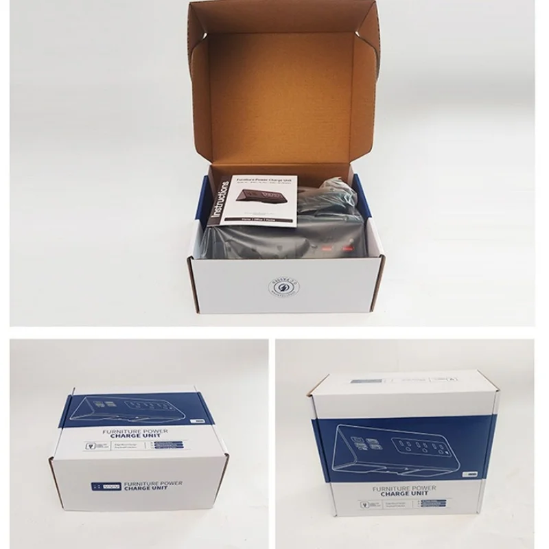 Table Socket US Standard Desktop Power Strip American Socket Power Office Socket Usb Plug Fast Charging Easy To Install