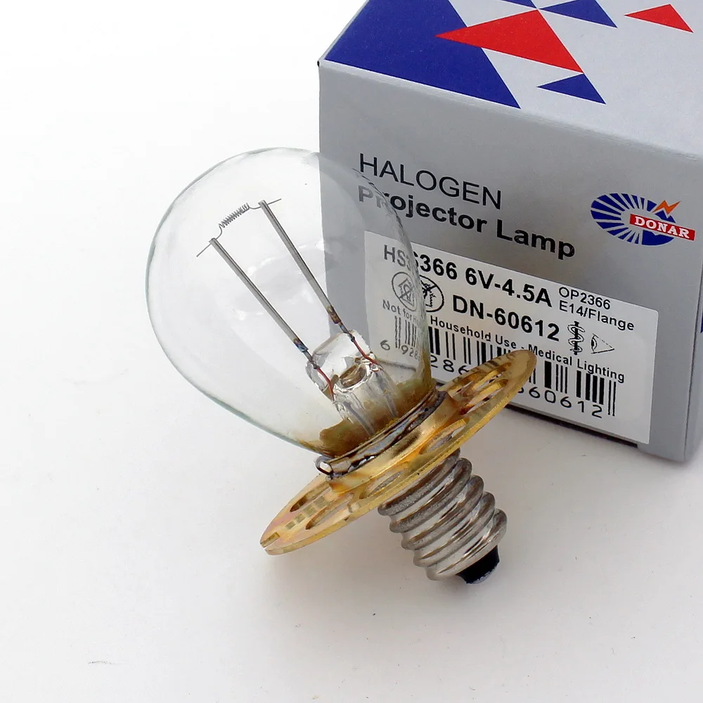 DN-60612 HS366 6V 4.5A 9 Hole HS900-930 6V4.5A 27W Nine Hole Ophthamic Incandescent Bulb Hagg Streit Hosobuchi OP2366 Slit Lamp