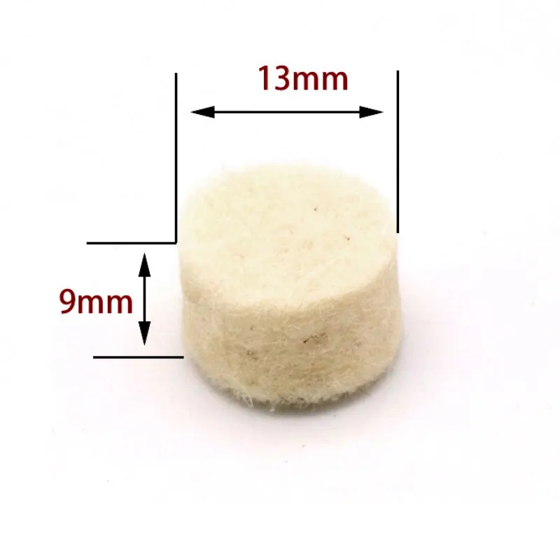 20 pcs. T-shaped Polishing Pad Polishing Wheel Ceramic Grinding Head Wool Felt