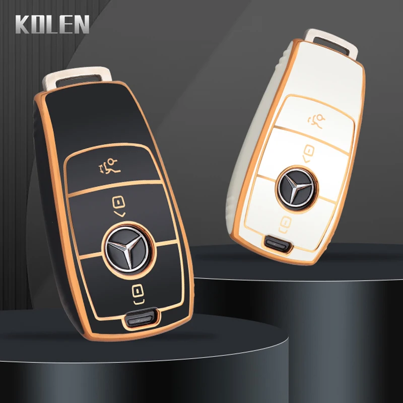 Fashion TPU Car Smart Key Case Cover Shell For Mercedes Benz A C E S Class GLS GLA GLC CLS W205 W222 W213 W177 X167 Accessories