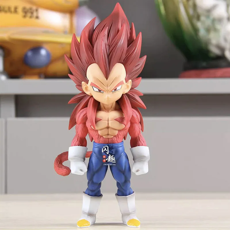 17cm DBZ Majin Vegeta modelo Dragon Ball Z figura de acción Manga estatuilla Anime Super Saiyan 4 Figuras juguetes SSJ4 GK estatua regalo