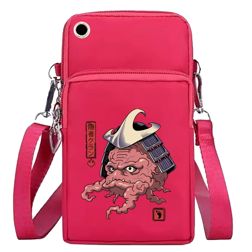 Mobile Phone Bag Wallets Women Fashion Crossbody Bags Cute Monster Print Wrist Pack for Apple/Huawei/Samsung Cell Phone Packet