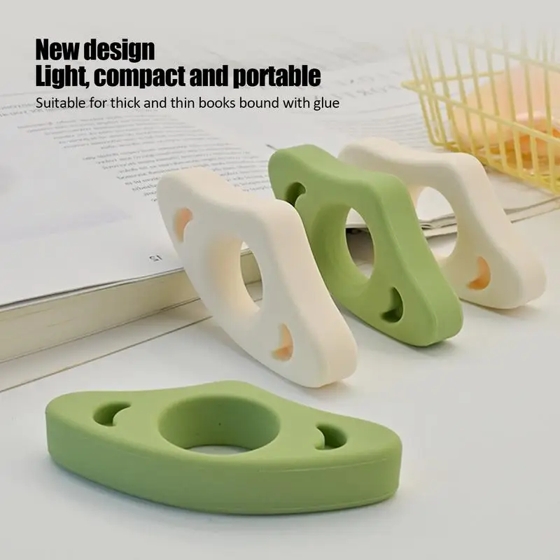 Soporte de Página de Libro de pulgar, anillo de lectura de pulgar de silicona, abridor de libros cómodo, accesorios de lectura, anillo para amantes de la lectura, lectores