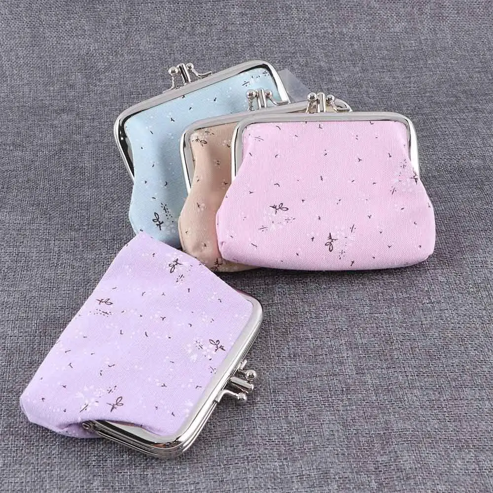 Lady Flowers Printed Key Card Holder Money Bag Clutch Bag Fashion Handbag Clutch Bag Zero Purses Hasp Coin Purse Small Wallet