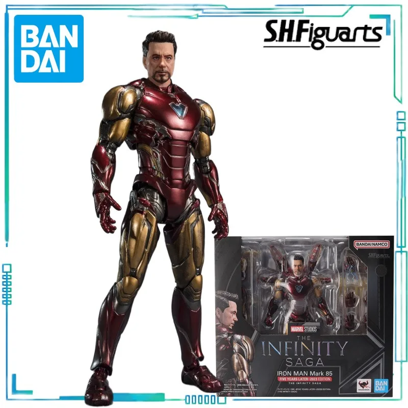 BANDAI ของแท้ S.H. Figuarts Series American Series Iron Man MK85 และ Thanos (Infinite Legend) เก็บโมเดลผลิตภัณฑ์สําเร็จรูป