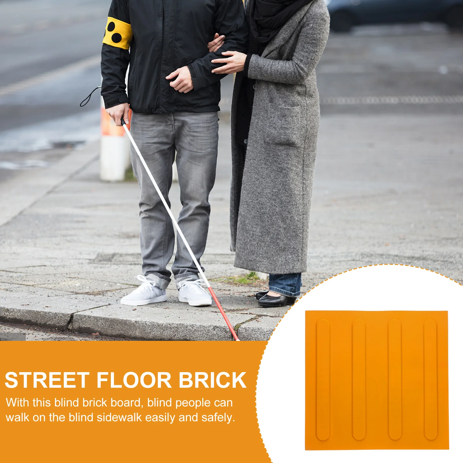 أعمى الطوب ألواح الرصيف مسار منصات في الهواء الطلق الممشى حديقة الطريق فناء متعدد الوظائف دائم بولي كلوريد الفينيل العملي مفيدة آمنة أعمى