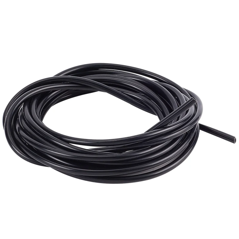 1Roll 16.4 Feet Black Vacuum Hose ID 1/8inch(3mm) High Temperature Silicone Vacuum Tubing Hose 3/16inch(5mm) Vacuum Tube Vacuum