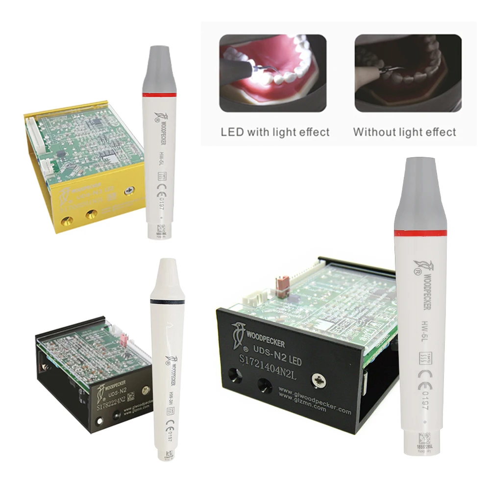 

DEASIN Dental Ultrasonic Scaler Build In UDS N2/N3 LED Scaler Scaling Tips For Dentistry Teeth Cleaning Whitening