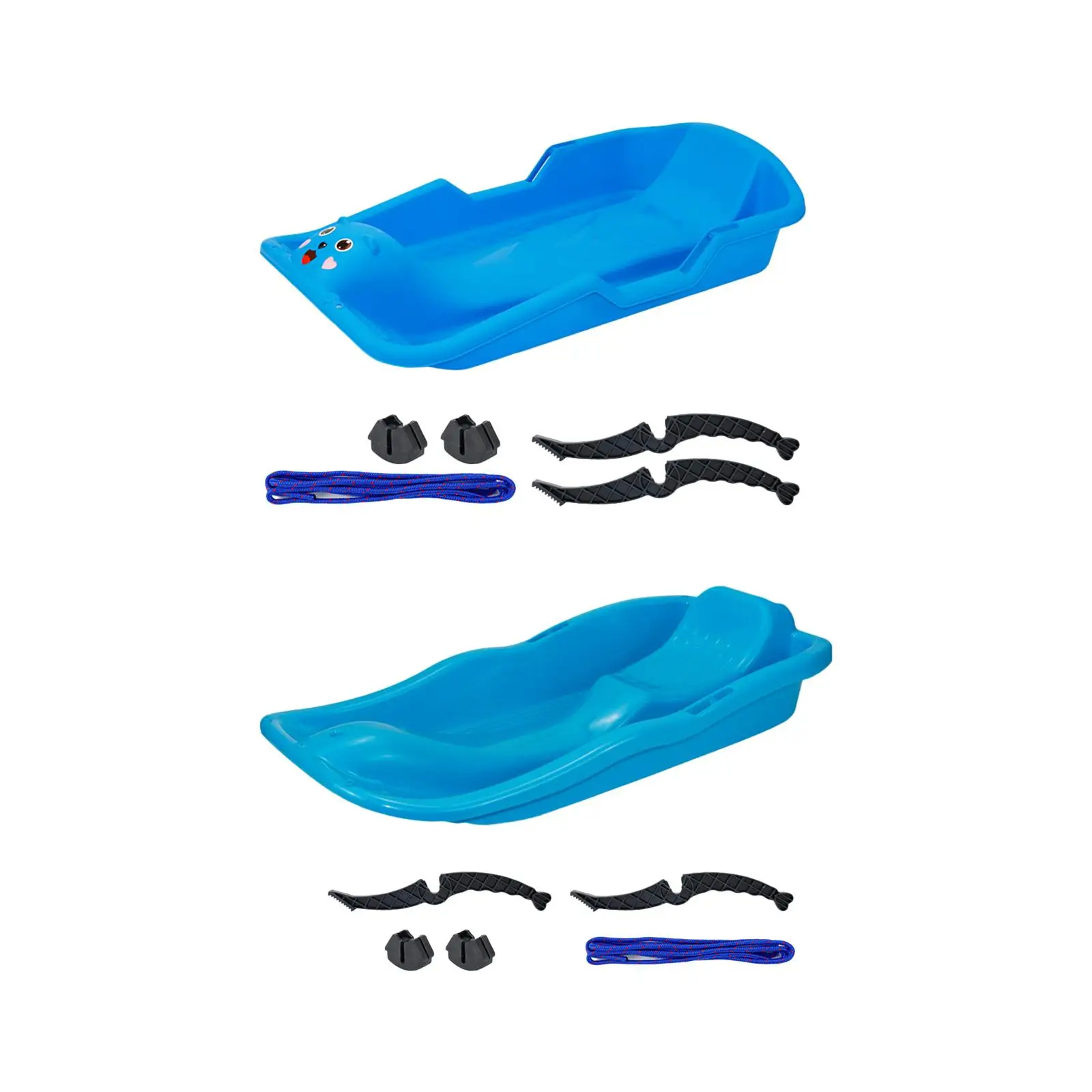 Snow Sled Pull Ropes with Handle Winter Toy Snowboard Sledding Boards Sledge