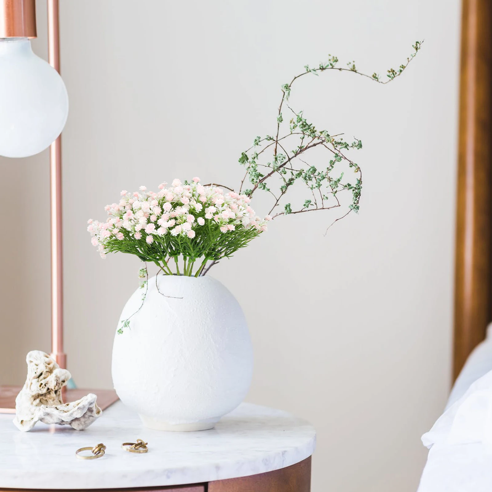 

Simulated Flowers PVC Plastic Bride Bridesmaid Flower For Decoration Home Decor Non Fading Easy Use Bouquet