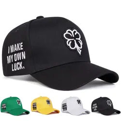 Unisex Clover Embroidery Baseball Net Caps Spring and Summer Outdoor Adjustable Casual Hats Sunscreen Hat