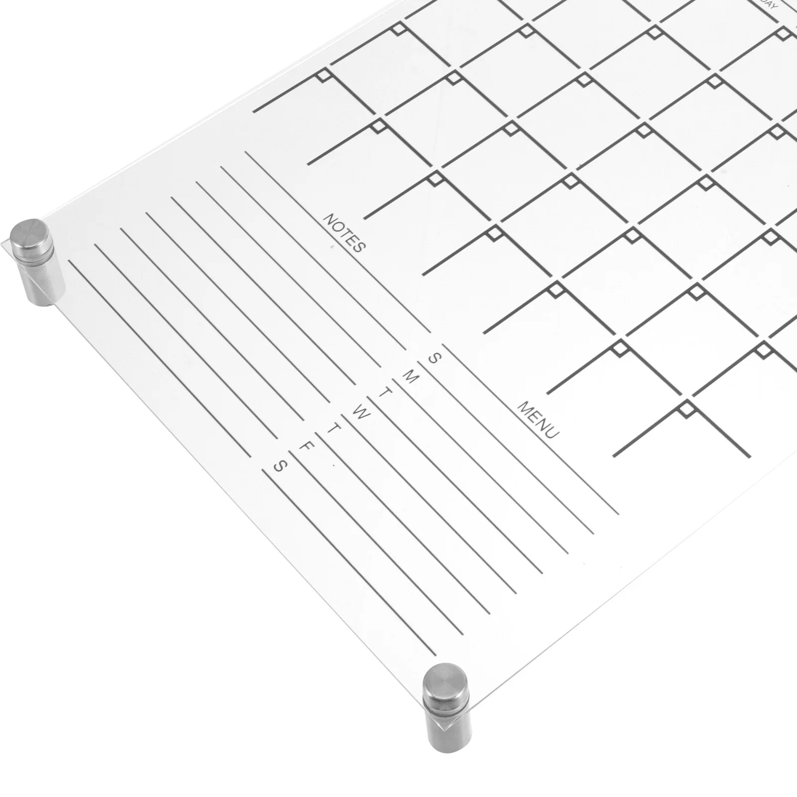 مجموعة واحدة من تقويم الحائط الأكريليك القابل لإعادة الاستخدام، لوحة رسائل شفافة مثبتة على الحائط لمخطط شهر المكتب المنزلي #6