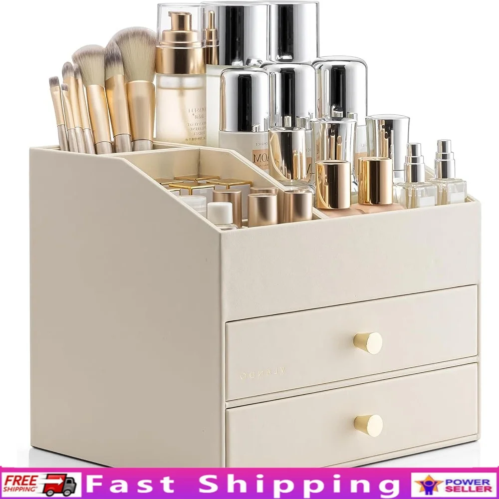

Stylish Large Capacity Makeup Organizer with Sliding Drawers Perfect Cosmetics Storage and Display