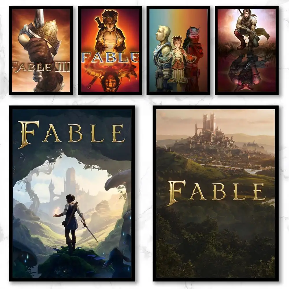 Game F-Fable Poster, Graffiti-Kunstposter, schicke Wanddekoration für Zuhause, Studio, Büro und Café