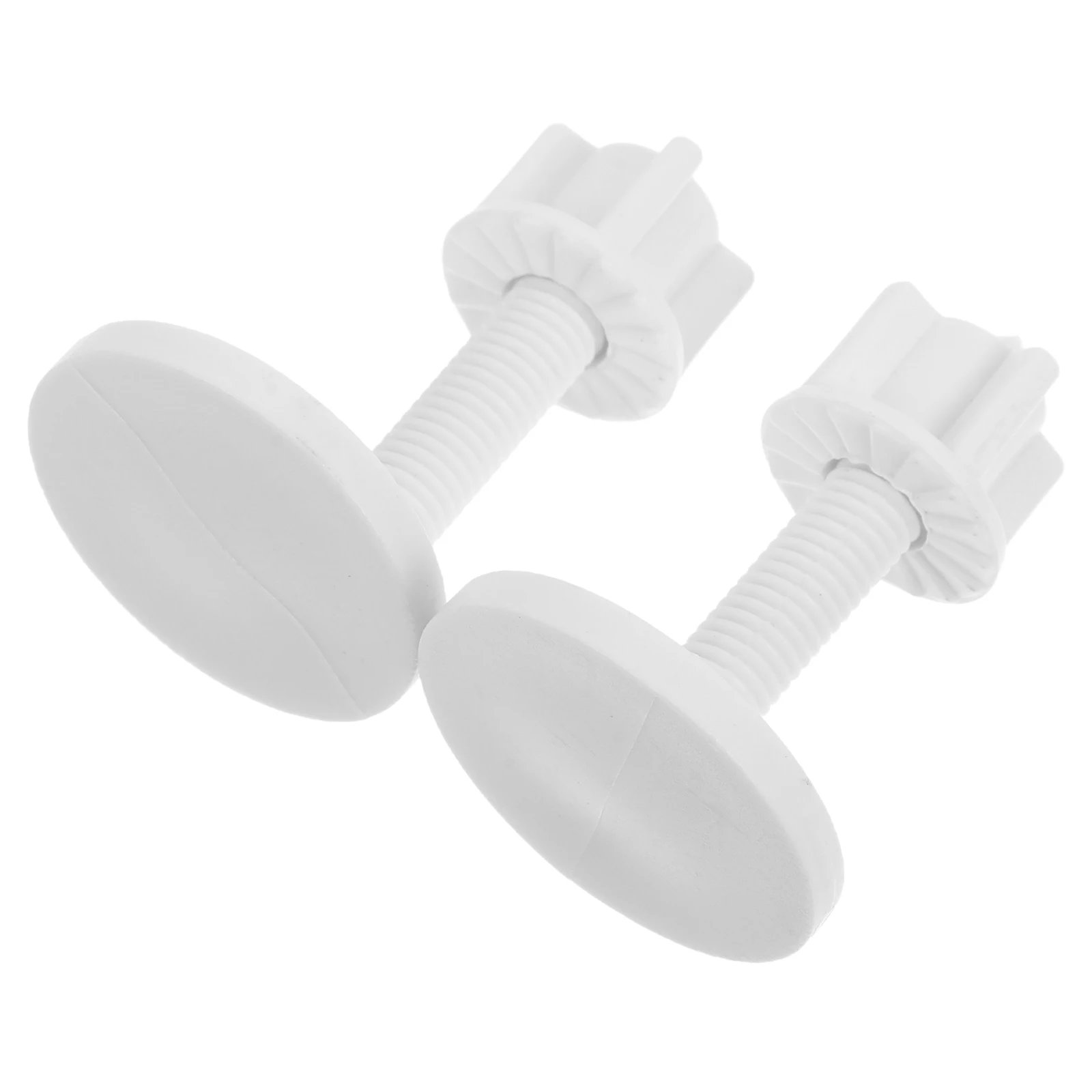 

2 Pcs Toilet Screw Parts Plastic Nuts and Bolts Seat Installation Accessories Kit Pp