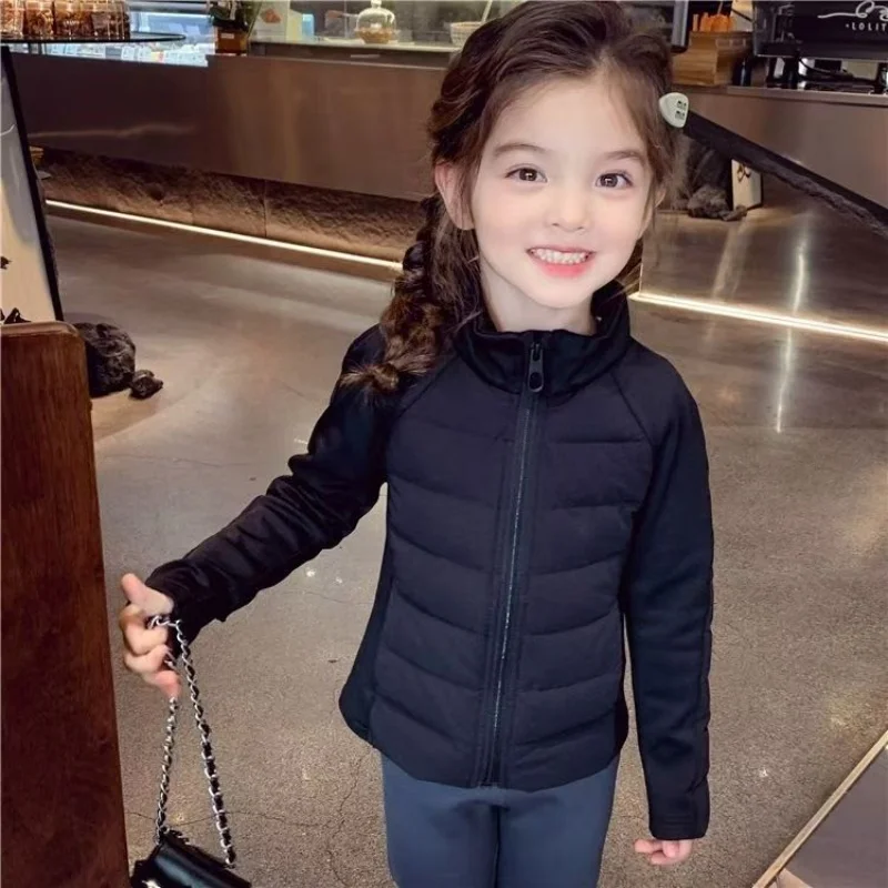 

Baby Girls' Lightweight Down Jacket Winter Clothing 2026 New Children's Short Slim Warm Coat 90-150CM