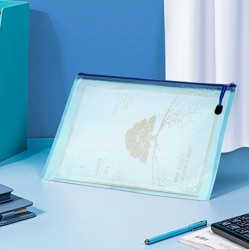 Сумка для документов, 16 шт., сетчатая сумка на молнии, сумка для документов, водонепроницаемые папки на молнии, размер А4, для школы