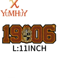 Embroidered Iron-On Patch and Chenille Patches, Alpha Phi Alpha, Since1906, 11 in