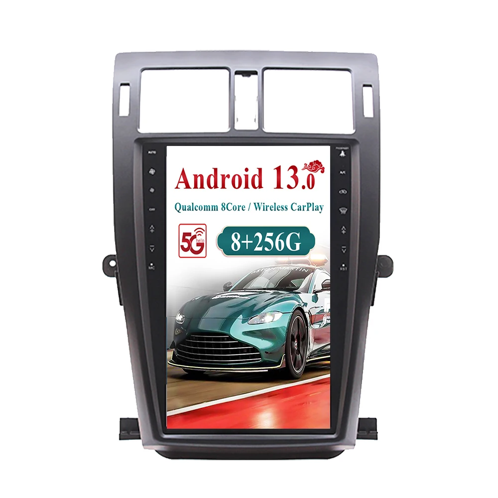

13,6-дюймовый авто carplay Android 13.0 для Toyota Crown 2010-2014 Автомобильный радиоприемник Мультимедийный плеер GPS Стерео сенсорный экран Головное устройство