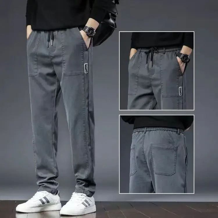 

Summer Man Cowboy Pants Baggy Loose Casual 2025 Korean Autumn High Quality Luxury Cheap Y 2k Vintage Original Kpop Jeans for Men