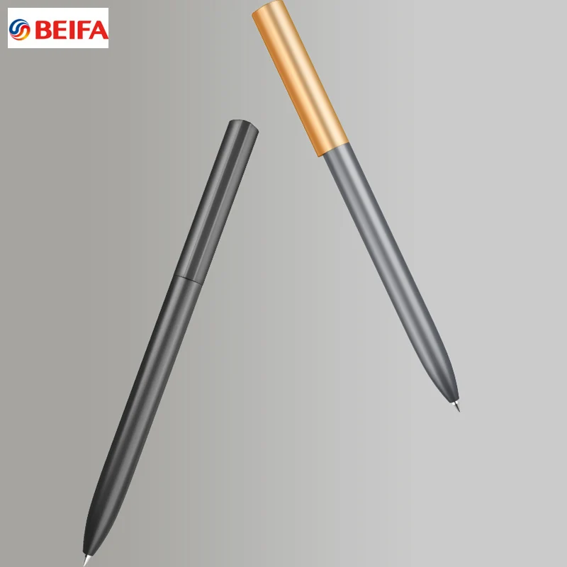 BEIFA Metal Sign Pen Ballpen Mijia Signing Pen 0.5MM PREMEC Smooth Switzerland Refill Black Ink Japan Office School Gift