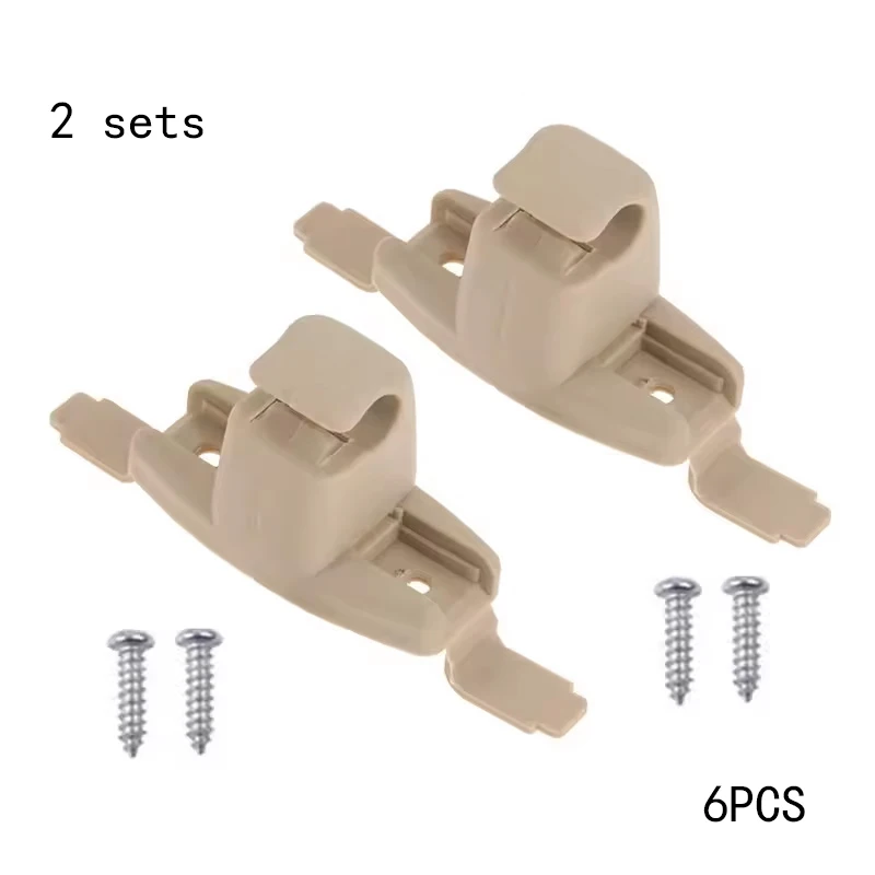 51168174715  2sets G-38  Beige sunshade clip frame bracket hanger suitable for BMW 3 Series, 5 Series and 7 Series cars