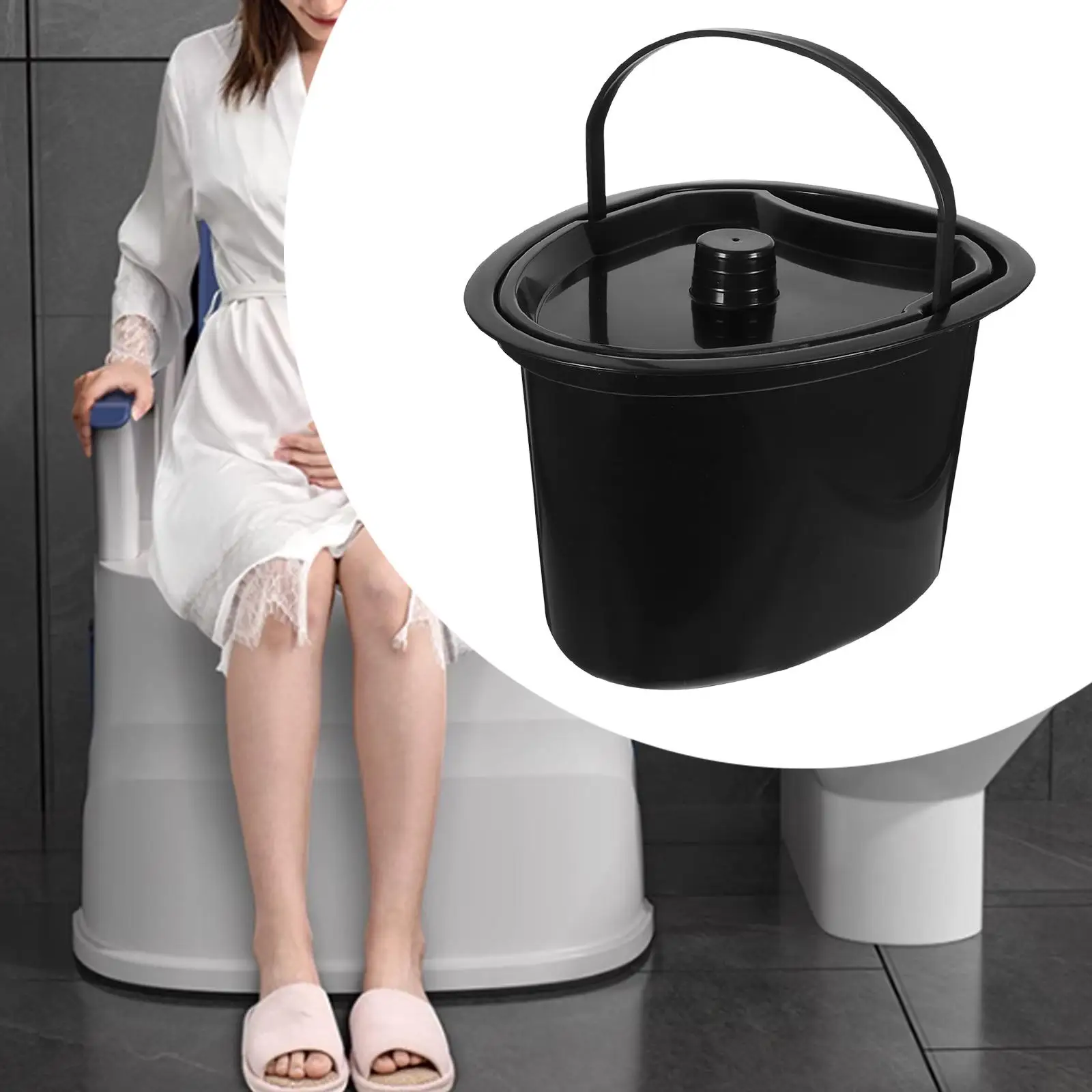 

Портативный туалет с крышкой, контейнер, прикроватный комод, плевательница, ведро для мочи