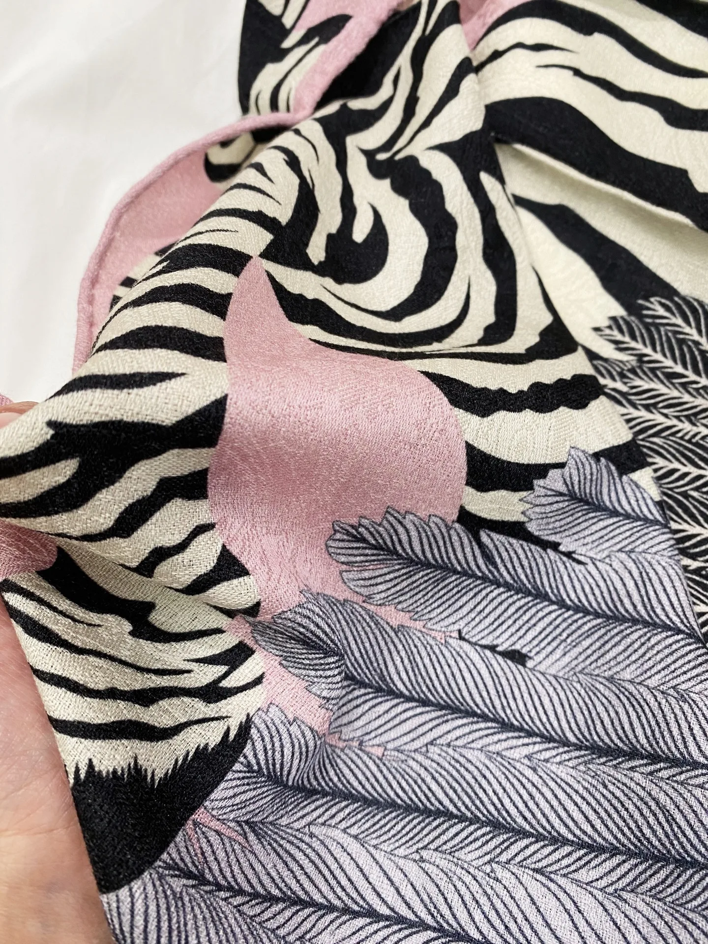 Double Side Silk Wool Scarf Women Hand Rolled Edges Shawls Winter Square Shawls Head Clothing Decoration Christmas gift