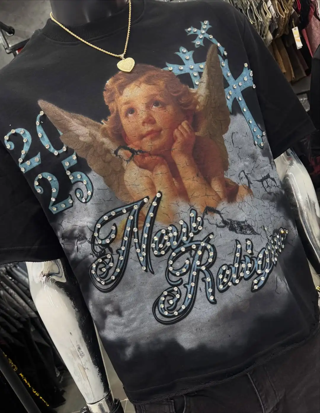 الهيب هوب الشارع الشهير اليومي خلع الملابس تي شيرت غير رسمي الاتجاه القوطي تنوعا قصيرة الأكمام للنساء بلوزات كبيرة الحجم جديد #5