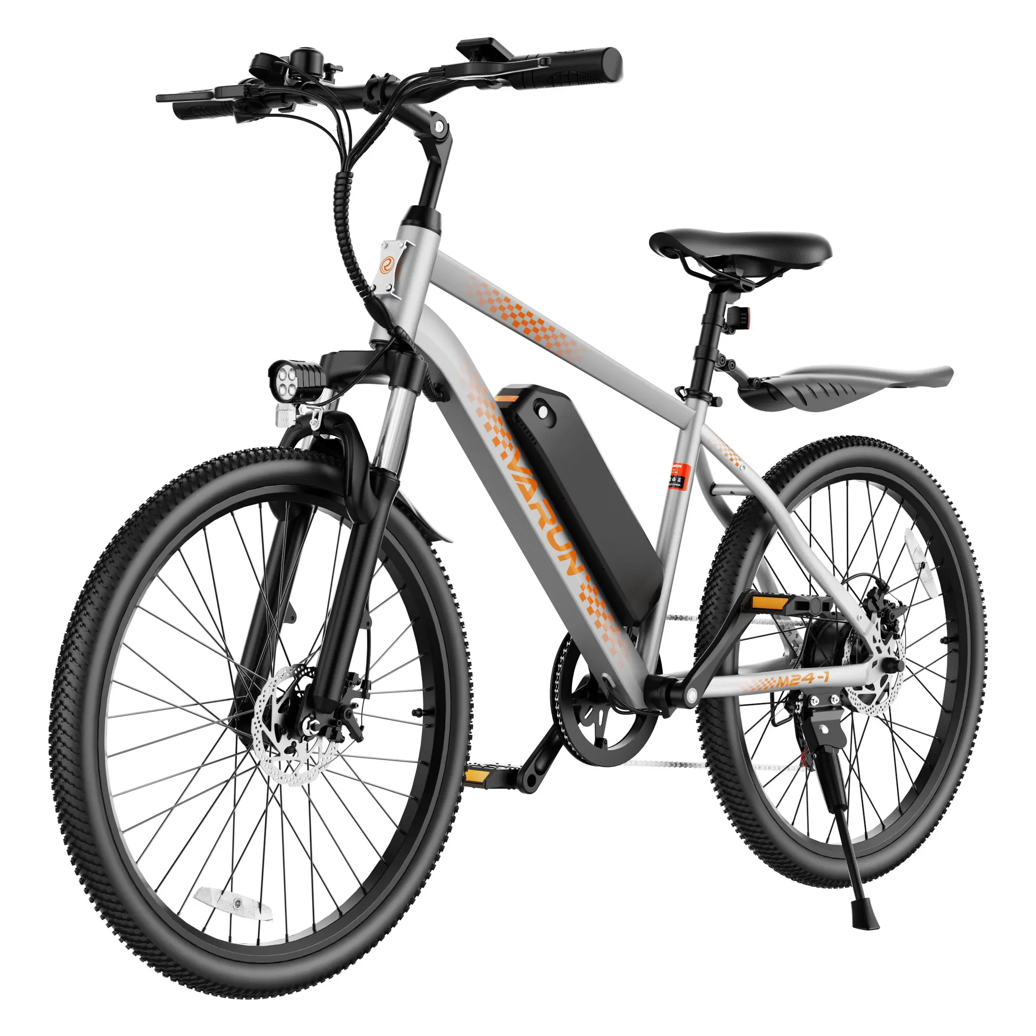 VARUN M24-1 Adult Electric Bike,500W Peak Power,36V 7.8Ah Battery,24"Tire Commuter Electric Bike,20MPH,UL 2849,1 Year Warranty image 3