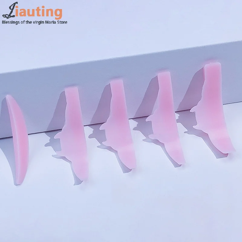 5 paires de tiges de permanente de cils réutilisables en Silicone, dessin animé monstre, coussinet de levage de cils, outils de maquillage 3D, accessoires