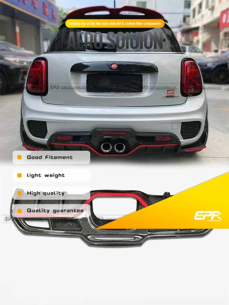 

Для Mini Cooper F56 JCW Style Задний диффузор GM Type Performance Задний диффузор подходит для Mini Cooper F56