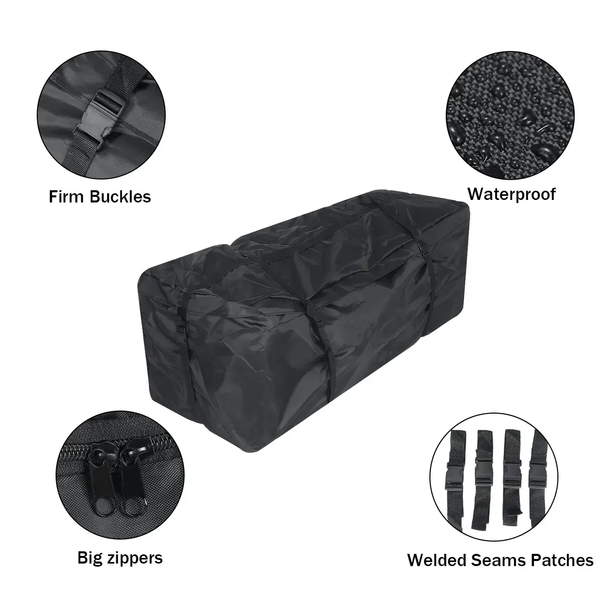 142x48x51cm Car Roof Rack Waterproof Car Roof Top Bag SUV Roof Cargo Top Box Luggage Carrier for Car Camper Van Storage Bag