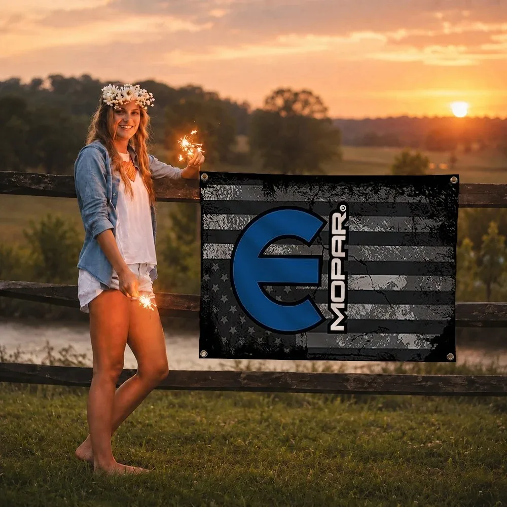 M-Mopar Car Brand flag Decoration Outdoor Picnic Party Art Hanging Home Camping Party Banner