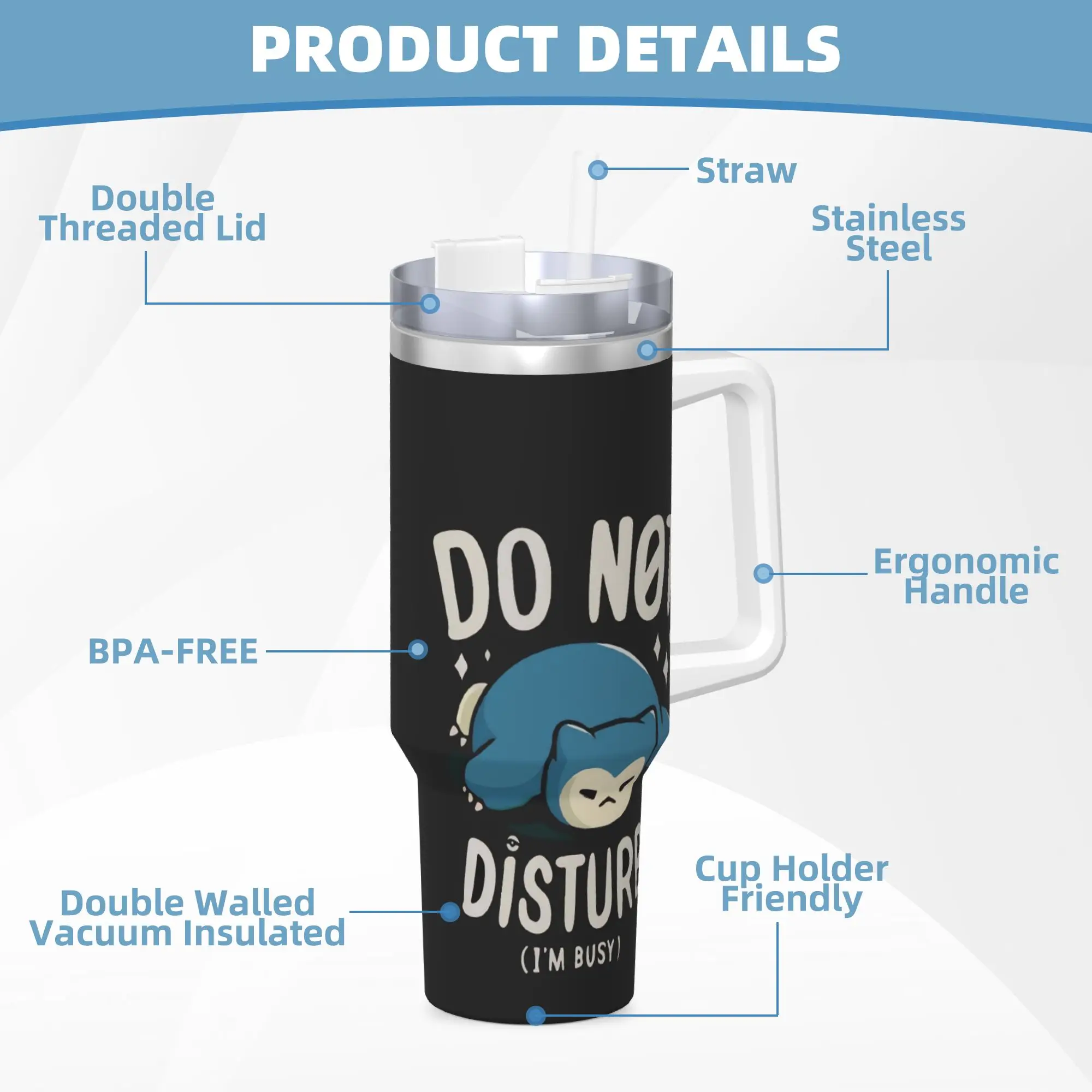 غص لا تزعج بهلوان المشروبات الساخنة زجاجة ماء الحفاظ على الحرارة أكواب حرارية من الفولاذ المقاوم للصدأ مخصص لتقوم بها بنفسك أكواب سيارة الشاطئ #5